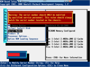 RBSU 2 Serial Number