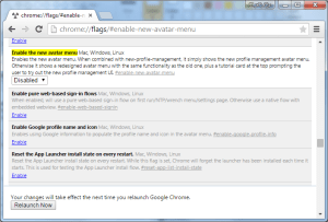 Default Profile Flags